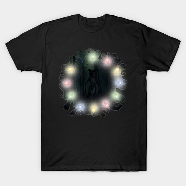 Demogorgon Eleven Lights T-Shirt by Bevatron